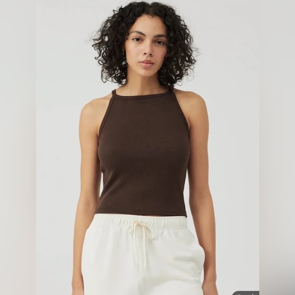 NEW Outdoor Voices Cozy Rib Tank in Java in Size XXS
